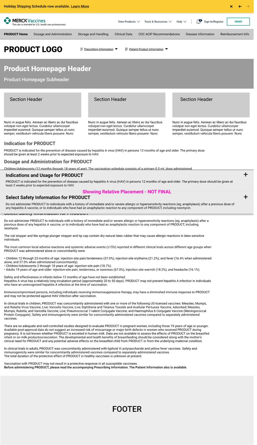 Template wireframe at 1280px desktop width